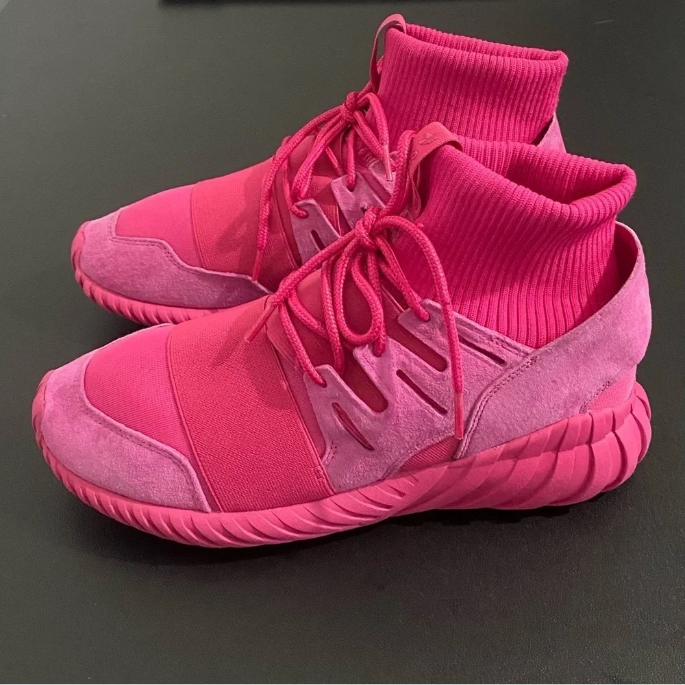 Adidas Tubular Doom EQT Pink Sneakers S74795 Men Size 10 Trainers Like New